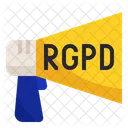 RGPD Ankundigung Daten Symbol