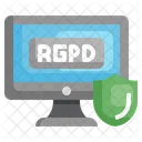 Rgpd 개인 정보 보호 규정  아이콘