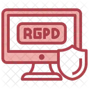 Regulación de privacidad rgpd  Icono