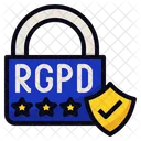 Seguridad de datos RGPD  Icono