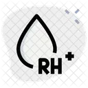 Rh mais grupo sanguíneo  Ícone