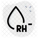 Rh menos grupo sanguíneo  Ícone