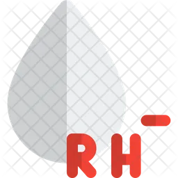 Rh-Minus-Blutgruppe  Symbol