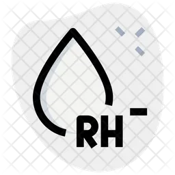 Rh-Minus-Blutgruppe  Symbol