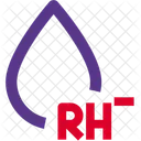 Rh-Minus-Blutgruppe  Symbol