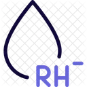 Rh-Minus-Blutgruppe  Symbol