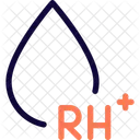Rh Plus Blood Group  Icon