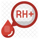 Rh Positive Blood Blood Type Rh Positive Icon