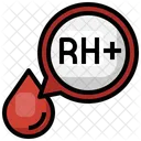 Rh-positives Blut  Symbol