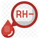 Sangue Rh Negativo Sangue Rh Rh Negativo Ícone