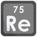 Rhenium Periodic Table Chemists Icon