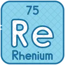 Rhenium Chemistry Periodic Table Icon