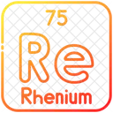 Rhenium Chemistry Periodic Table Icon