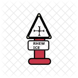 Rhew Ice Traffic Board  Icon