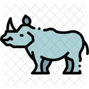 Rhino Animal Wildlife Icon