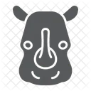Rhinoceros Mammal Face Icon