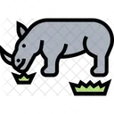 Rhinoceros Wildlife Safari Icon