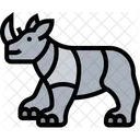 Rhinoceros Horn Wildlife Icon