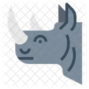 Rhinoceros Animal Mammal Icon