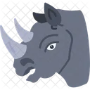 Rhinoceros Animal Herbivorous Icon