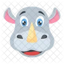 Rhinoceros Head  Icon