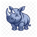 Animal Rhino Wildlife Icon