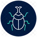 Rhinocerosbeetle Hornedbeetle Insect Icon