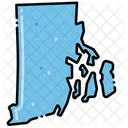 Rhode Island States Location Icône