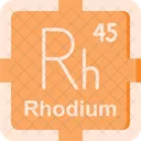 Rhodium Preodic Table Preodic Elements Icon