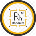 Rhodium  Symbol