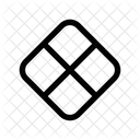 Rhombus Grid Design Shapes Icon