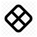 Rhombus Grid Shape Shapes Icon
