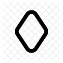Rhombus Sharp Geometry Shapes Icon