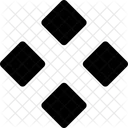 Rhombuses Quad Diamond Icon