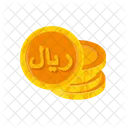 Rial Omani Coin Rial Omani Currency Symbol Icon