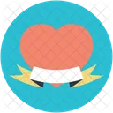 Ribbon Offer Heart Icon