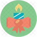 Ribbon Candle Party Icon