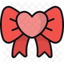 Ribbon Heart Decoration Icon