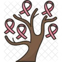 Ribbon Tree Cancer Icon