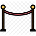 Ribbon Barrier Ribbon Fence Barrier Icon