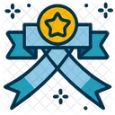 Ribbon Star Year Icon