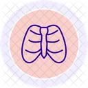 Ribcage Line Icon Icon