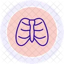Ribcage Line Icon Icon