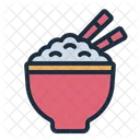 Rice Bowl Chopstick Icon