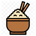 Rice Bowl Rice Oriental Icon