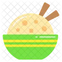 Rice Bowl Chopstick Meal Icon