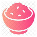 Rice Bowl Food Healty Icon