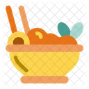 Rice Bowl Chopstick Rice Icon