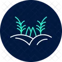 Rice Field Farm Icon