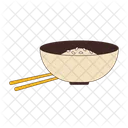 Rice Bowl Chopsticks Icon